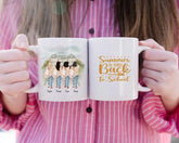 Back to School Girl's Mug - Up To 4 Girls Personalized Coffee Mugs With Name